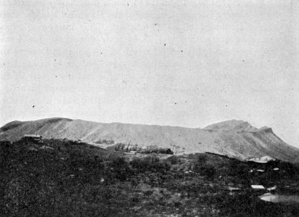 DIAMOND HEAD, A FORTIFIED EXTINCT VOLCANO.