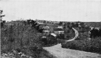 VIEW OF RUTLAND CENTRE FROM MUSCHOPAUGE HILL.